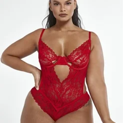 Fashion To Figure Katelyn Lace Cutout Bodysuit -Pleasures SHOP x 99bd2b41 9308 46e5 a590 a7a12f6652d7