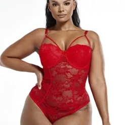 Fashion To Figure Aria Double Strap Lace Bodysuit