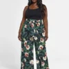 Fashion To Figure Juana Tie Front Wide Leg Pants - SRV X FTF