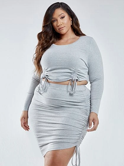 Fashion To Figure Shannon Drawstring Skirt 3 Fashion To Figure Shannon Drawstring Skirt - Image 3