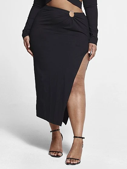 Fashion To Figure Tiffany O-Ring Detail Maxi Skirt 5 Fashion To Figure Tiffany O-Ring Detail Maxi Skirt - Image 5