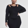 Fashion To Figure Jocelyn Cutout Shoulder Bodycon Dress
