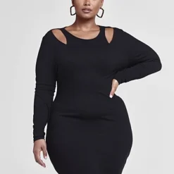 Fashion To Figure Jocelyn Cutout Shoulder Bodycon Dress