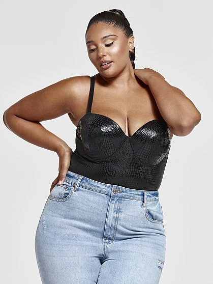 Fashion To Figure Anika Patent Leather Bodysuit 4 Fashion To Figure Anika Patent Leather Bodysuit - Image 4