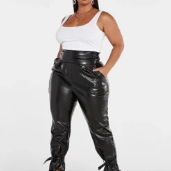 Fashion To Figure Denise Faux Leather Ankle Tie Pants 7 Fashion To Figure Denise Faux Leather Ankle Tie Pants -Pleasures SHOP x 9e764da5 a422 4434 94cf 0fb3a1308787