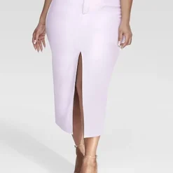 Fashion To Figure Leanne Faux Leather Midi Skirt 6 Fashion To Figure Leanne Faux Leather Midi Skirt -Pleasures SHOP x 9f115e66 2ab9 4f14 9b66 b439425bc857