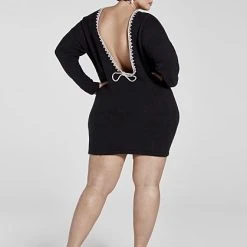 Fashion To Figure Adriana Rhinestone Back Sweater Dress 10 Fashion To Figure Adriana Rhinestone Back Sweater Dress -Pleasures SHOP x 9f3c5798 e823 4878 852c 7c16c0859fb7