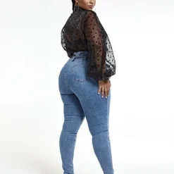 Fashion To Figure Super Skinny Jeans With Tie Waist -Pleasures SHOP x a13954c9 f767 4dd2 87f5 43fdedf4d025