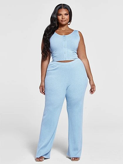 Fashion To Figure Melanie Ribbed Knit Tank Top 2 Fashion To Figure Melanie Ribbed Knit Tank Top - Image 2