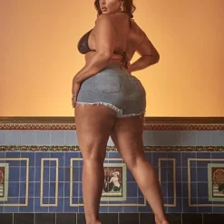 Fashion To Figure Tiana Vintage Short Shorts - Tabria Majors X FTF -Pleasures SHOP x a20e447c 1247 44e5 ac27 424e4666f126