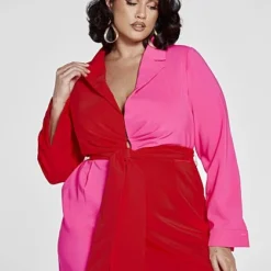 Fashion To Figure Showing Up Showing Out Colorblock Jumpsuit - Patrick Starrr X FTF