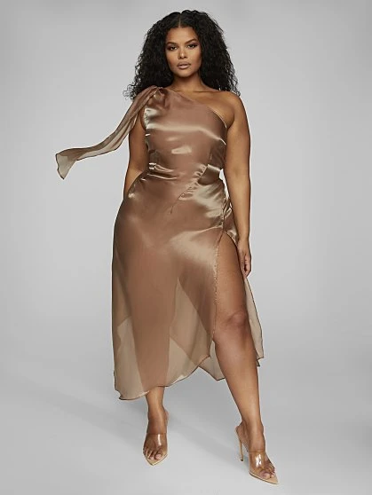 Fashion To Figure Giselle One Shoulder Dress - Leslie Sidora X FTF 5 Fashion To Figure Giselle One Shoulder Dress - Leslie Sidora X FTF - Image 5