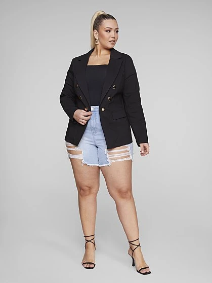 Fashion To Figure The City Blazer In Black 2 Fashion To Figure The City Blazer In Black - Image 2