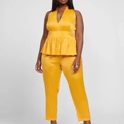 Fashion To Figure Gwen Halter Jumpsuit