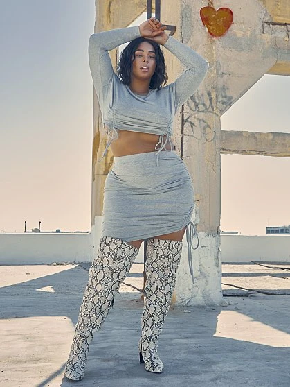 Fashion To Figure Shannon Drawstring Skirt 7 Fashion To Figure Shannon Drawstring Skirt - Image 7