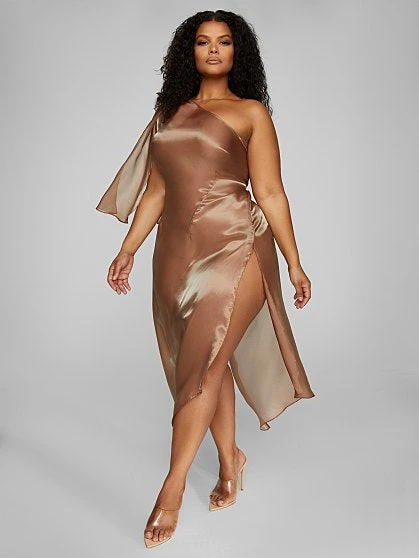 Fashion To Figure Giselle One Shoulder Dress - Leslie Sidora X FTF 7 Fashion To Figure Giselle One Shoulder Dress - Leslie Sidora X FTF - Image 7