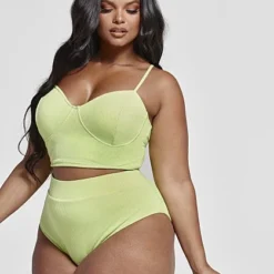 Fashion To Figure Natalie Ribbed Knit Crop Tank And Panty Set -Pleasures SHOP x a5c07fc5 e80f 4f09 ae17 2f8cc0ae82c6