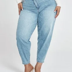 Fashion To Figure High Rise Light Wash Curved Outseam Jeans -Pleasures SHOP x a5f11fea 9e5d 417d babe 0c854d97e513 1
