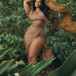 Fashion To Figure Giselle One Shoulder Dress - Leslie Sidora X FTF