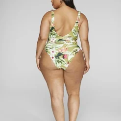Fashion To Figure Michelle Tropical Print One-Piece Swimsuit -Pleasures SHOP x a6527902 d5c6 42eb 863a 47b0babcd44f