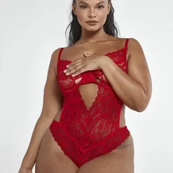 Fashion To Figure Katelyn Lace Cutout Bodysuit -Pleasures SHOP x a7d7d991 311b 4b22 9a85 d36f9990c541