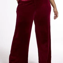 Fashion To Figure Earned It! Velvet Wide Leg Pants - SRV X FTF -Pleasures SHOP x a853292f dcaa 42ee b57d fd972b75d6aa