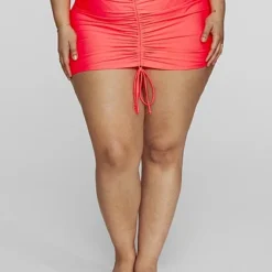 Fashion To Figure Lucia Ruched Swim Skirt -Pleasures SHOP x a92620c5 62ed 43e8 ba17 f8c04b140e5f