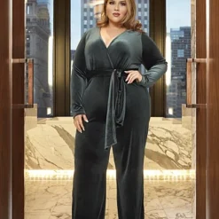 Fashion To Figure The Housewife Velvet Jumpsuit - FTF X SRV