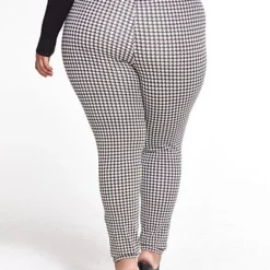 Fashion To Figure Sasha Houndstooth Good Form Ponte Knit Pants -Pleasures SHOP x aa8c60ce 156e 4361 9f03 6c329d65a5c5