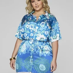 Fashion To Figure Francesca Tassel Hem Shirt Dress -Pleasures SHOP x ac7784c1 fa45 4fb1 aa8a 9f4a4997cd1b