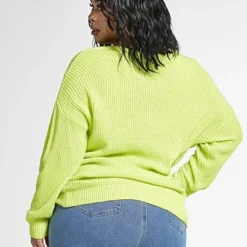 Fashion To Figure Amanda Knot Detail Pullover Sweater -Pleasures SHOP x acfde6dc bf53 4352 8e11 62abaeadefb7