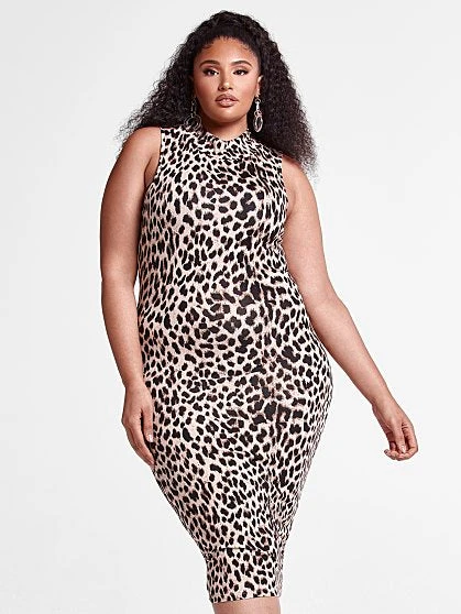 Fashion To Figure Dominique Leopard Print Bodycon Dress 4 Fashion To Figure Dominique Leopard Print Bodycon Dress - Image 4