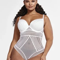 Fashion To Figure Jolie Strappy Mesh Bodysuit