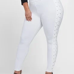 Fashion To Figure Good Form Lace-Up Waistband Ponte Leggings -Pleasures SHOP x afbf4c8a 228a 478b 922a 52beb22d1476