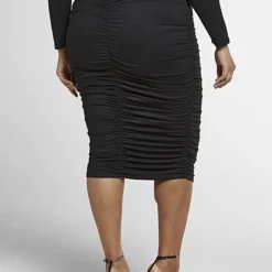 Fashion To Figure Justine Ruched Pencil Skirt -Pleasures SHOP x b0604c3a 200e 4833 ab1e b6615a2e834d
