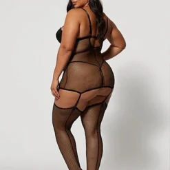 Fashion To Figure Eve Strappy Chemise With Garter And Stockings