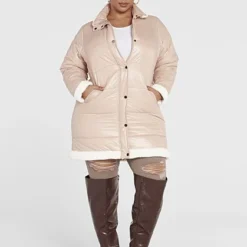 Fashion To Figure Charlotte Faux Fur Trim Puffer Coat -Pleasures SHOP x b1f76813 b4a4 495f 9193 d3d475d1f868