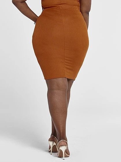 Fashion To Figure Chiara Ribbed Knit Pencil Skirt 9 Fashion To Figure Chiara Ribbed Knit Pencil Skirt - Image 9