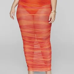 Fashion To Figure Lalah Mesh Ruched Maxi Skirt 5 Fashion To Figure Lalah Mesh Ruched Maxi Skirt -Pleasures SHOP x b387c50c 1052 4c89 9eef adfea9c9d129