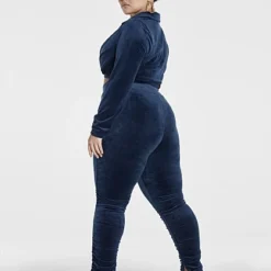 Fashion To Figure Greta Velour Ruched Pants