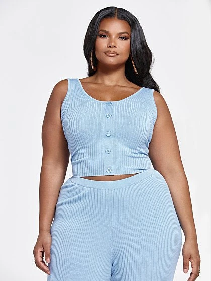 Fashion To Figure Melanie Ribbed Knit Tank Top 4 Fashion To Figure Melanie Ribbed Knit Tank Top - Image 4