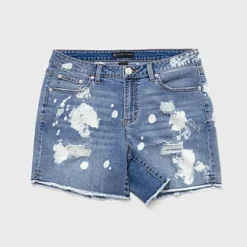 Fashion To Figure Mid-Rise Paint Splatter Shorts -Pleasures SHOP x b60a634b 01c5 4dc7 9b4f 4dba51c4565a