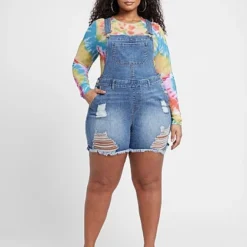 Fashion To Figure Maliah Cutoff Shortalls 6 Fashion To Figure Maliah Cutoff Shortalls -Pleasures SHOP x b6318f50 9549 48fc 89db 572b076ad5ce