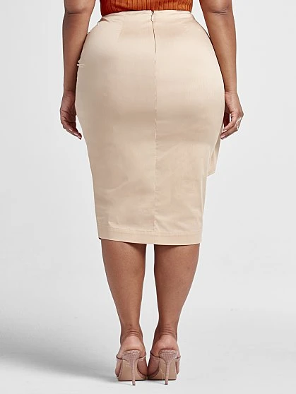 Fashion To Figure Lacey Tie Front Skirt 3 Fashion To Figure Lacey Tie Front Skirt - Image 3