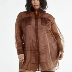 Fashion To Figure Athena Organza Shirt Dress 10 Fashion To Figure Athena Organza Shirt Dress -Pleasures SHOP x b6f03f7e 0842 4d28 a9d8 6094c035357e
