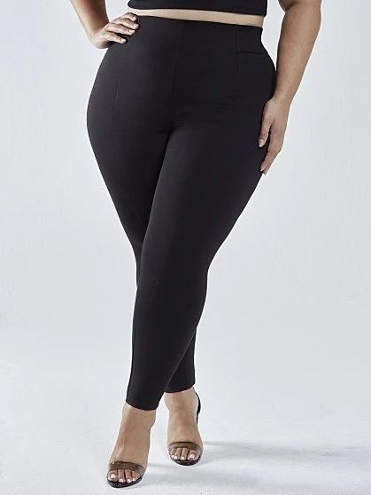 Fashion To Figure Good Form Seam-Front Ponte Pants 5 Fashion To Figure Good Form Seam-Front Ponte Pants - Image 5