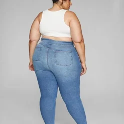Fashion To Figure The Limitless Jegging In Med Blue Wash - Tall Inseam -Pleasures SHOP x b77bf7b6 259a 4235 95a6 9be6f81127c8