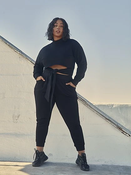 Fashion To Figure Toni Tapered Leg Joggers 3 Fashion To Figure Toni Tapered Leg Joggers - Image 3