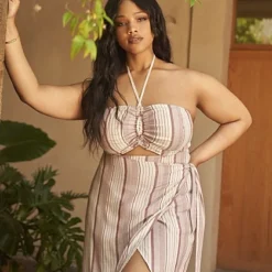 Fashion To Figure Samara Cutout Halter Dress