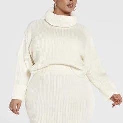 Fashion To Figure Julia Drop Sleeve Turtleneck Sweater -Pleasures SHOP x b7e4bbf8 d63d 4b18 bc5a 73b59a694947